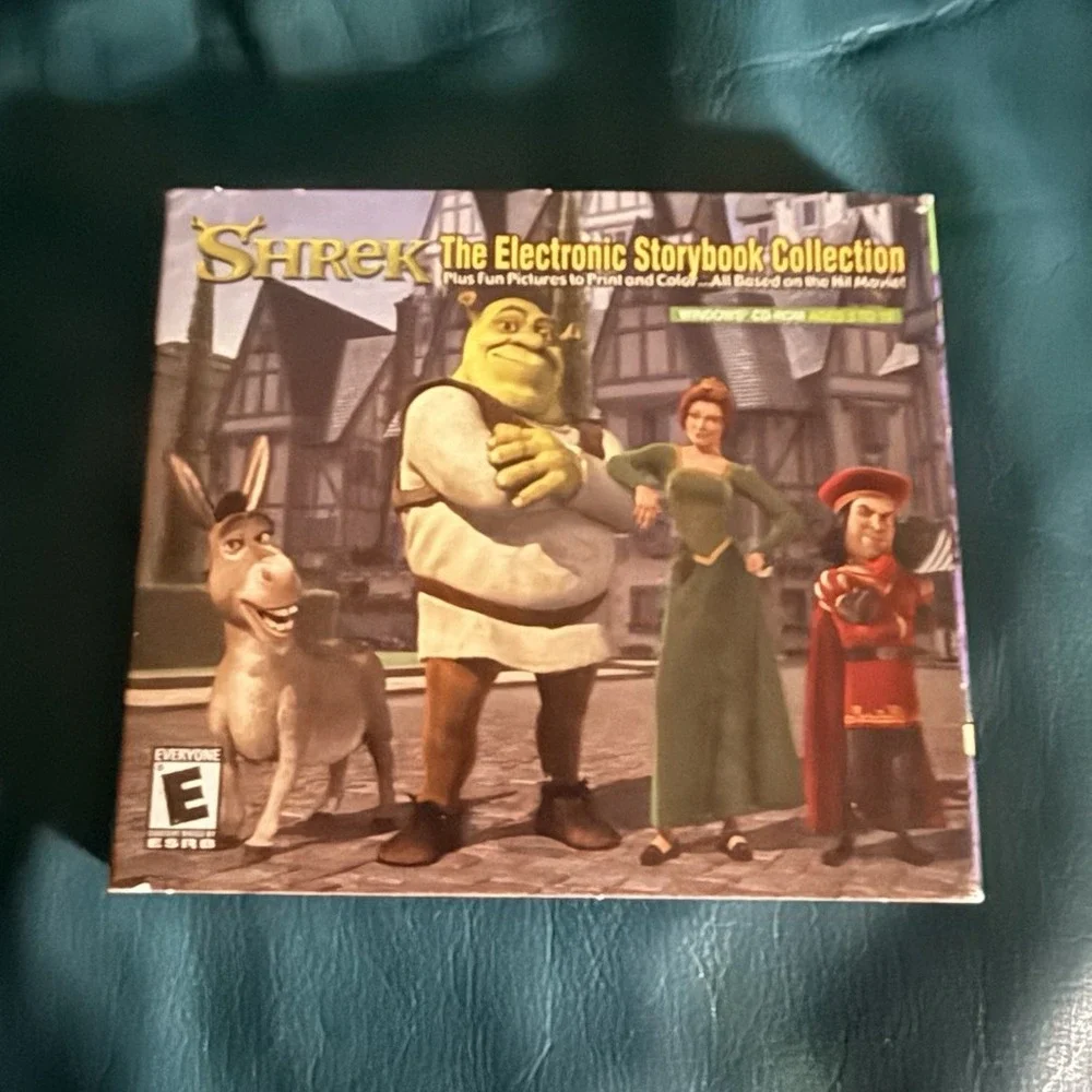 Simon & Schuster Shrek Electronic Storybook Collection PC CD-ROM Manual E 2001